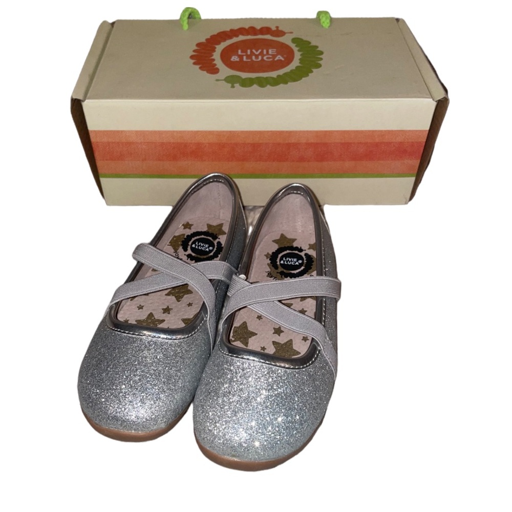 Livie & Luca Aurora Silver Sparkle Flats